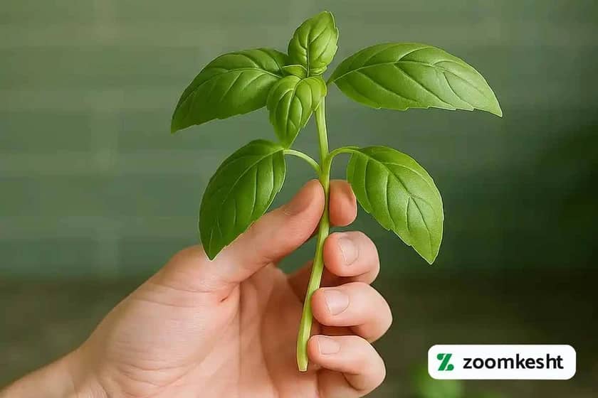 کاشت ریحان از قلمه